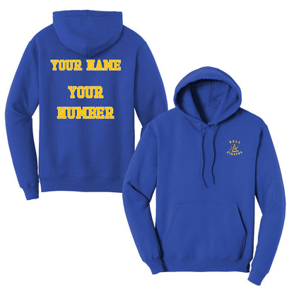 Hull Pirates Add Your Name and Number, Fleece Sweatshirts, Adult Sizes - Baby Squid Ink