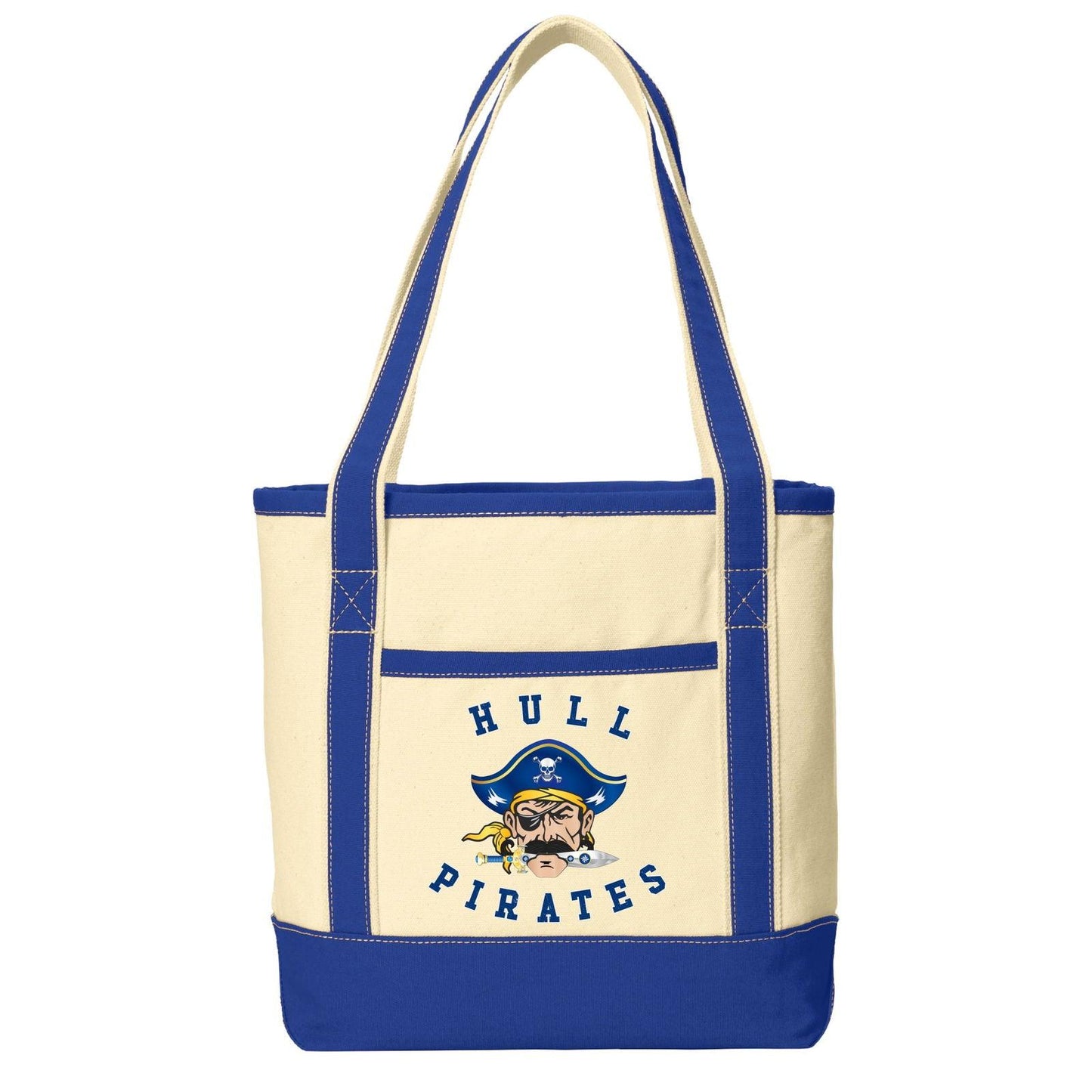 Hull Pirates, Cotton Canvas Boat Tote Bag - Baby Squid Ink