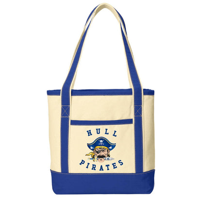 Hull Pirates, Cotton Canvas Boat Tote Bag - Baby Squid Ink