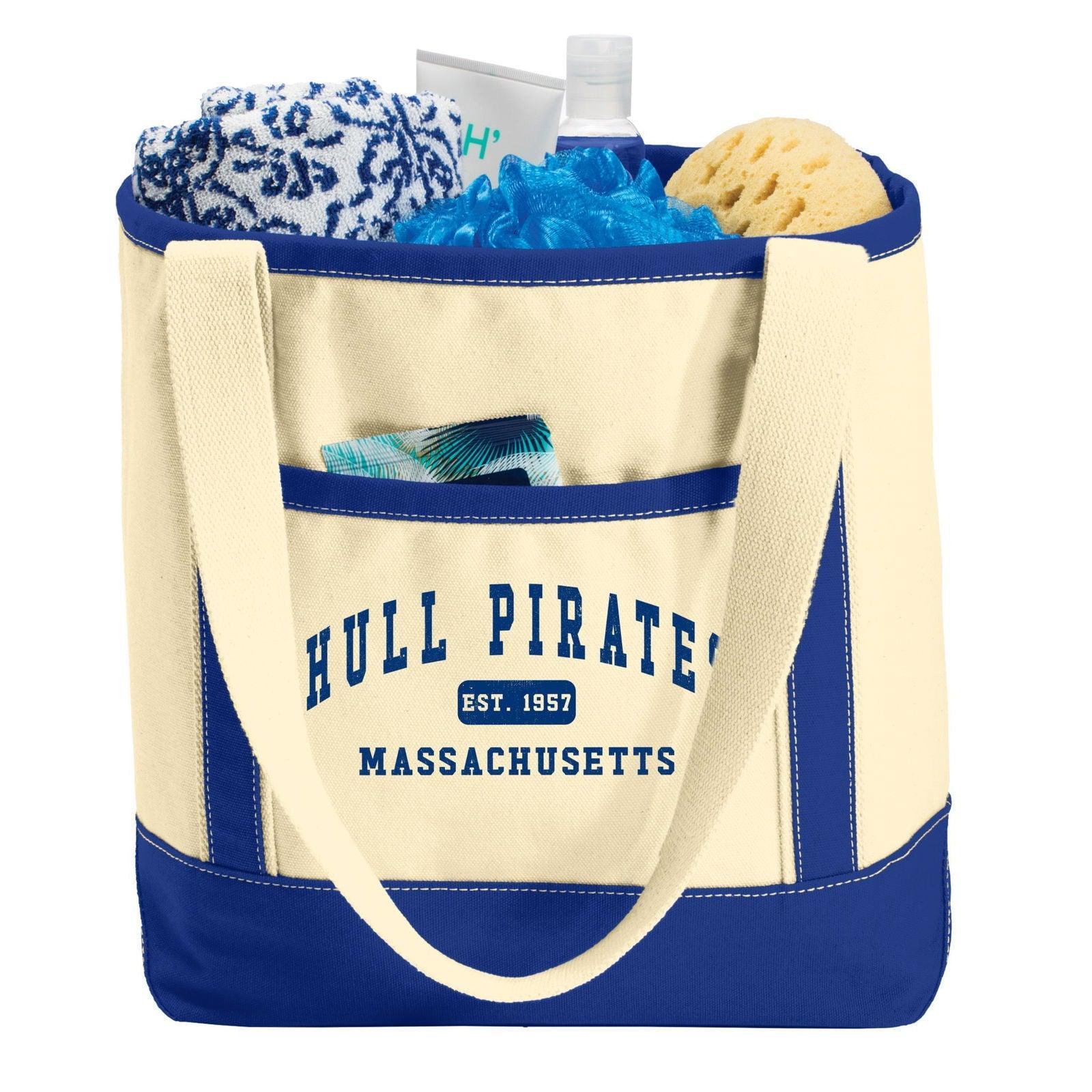 Hull Pirates, Cotton Canvas Boat Tote Bag - Baby Squid Ink