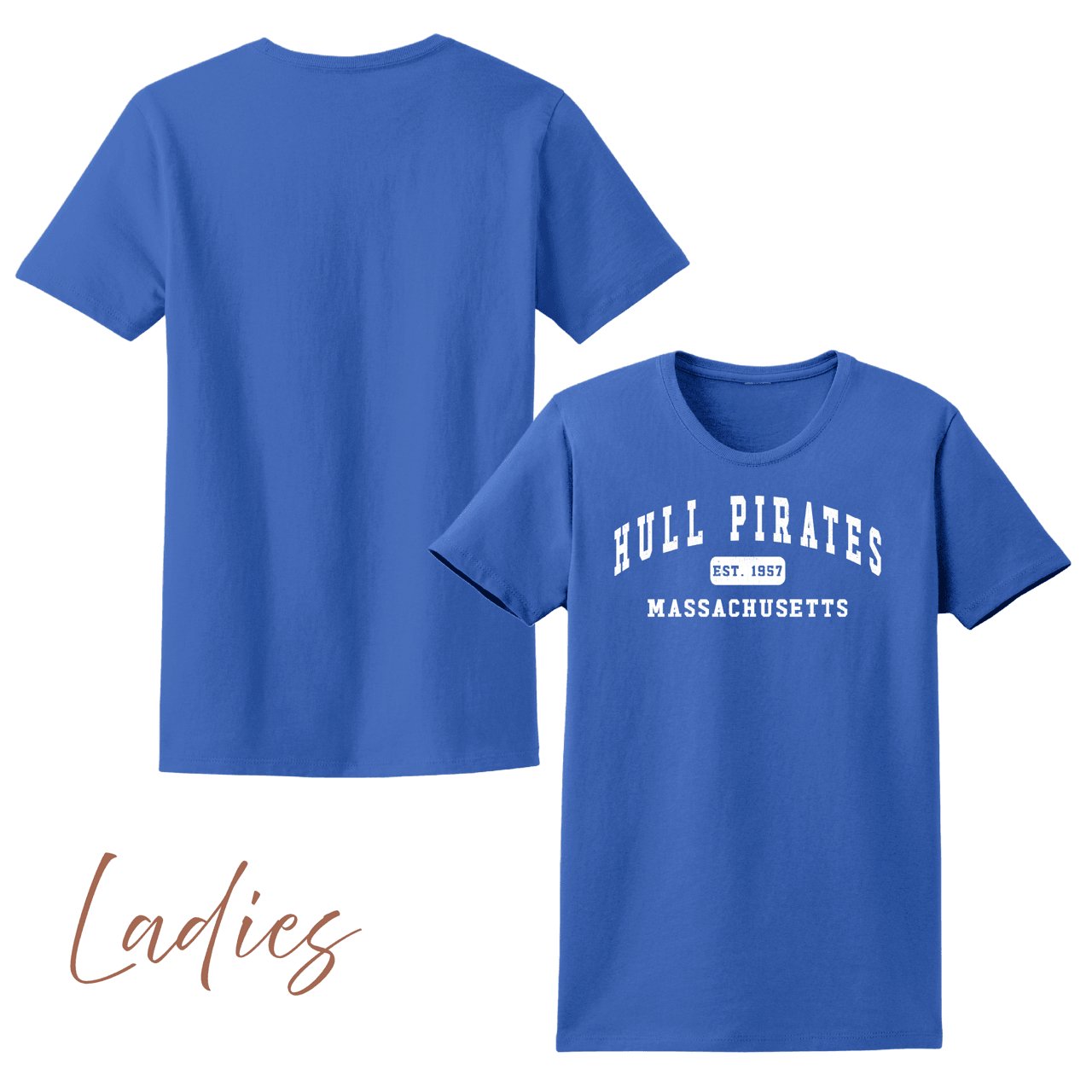 Hull Pirates Established 1957, Cotton Tees, Adult Sizes - Baby Squid Ink