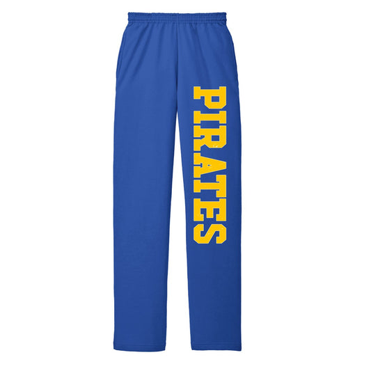 Hull Pirates, Fleece Sweatpants with Pockets, Adult Sizes - Baby Squid Ink