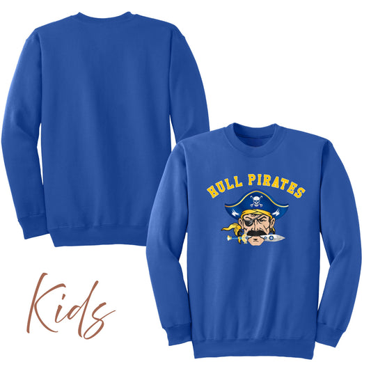 Hull Pirates, Fleece Sweatshirts, Kids Sizes - Baby Squid Ink