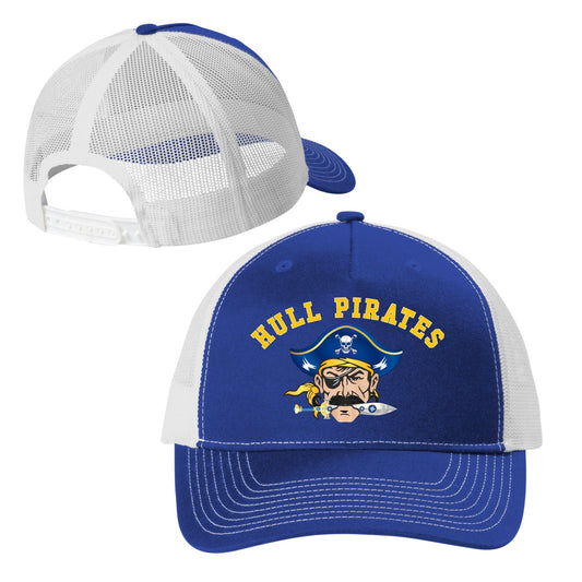 Hull Pirates, Snap - back Trucker Hat, Adult Size - Baby Squid Ink