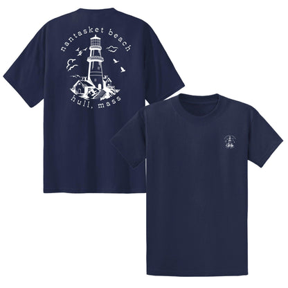 Lighthouse, Kids Cotton Tees, Hull - Baby Squid Ink