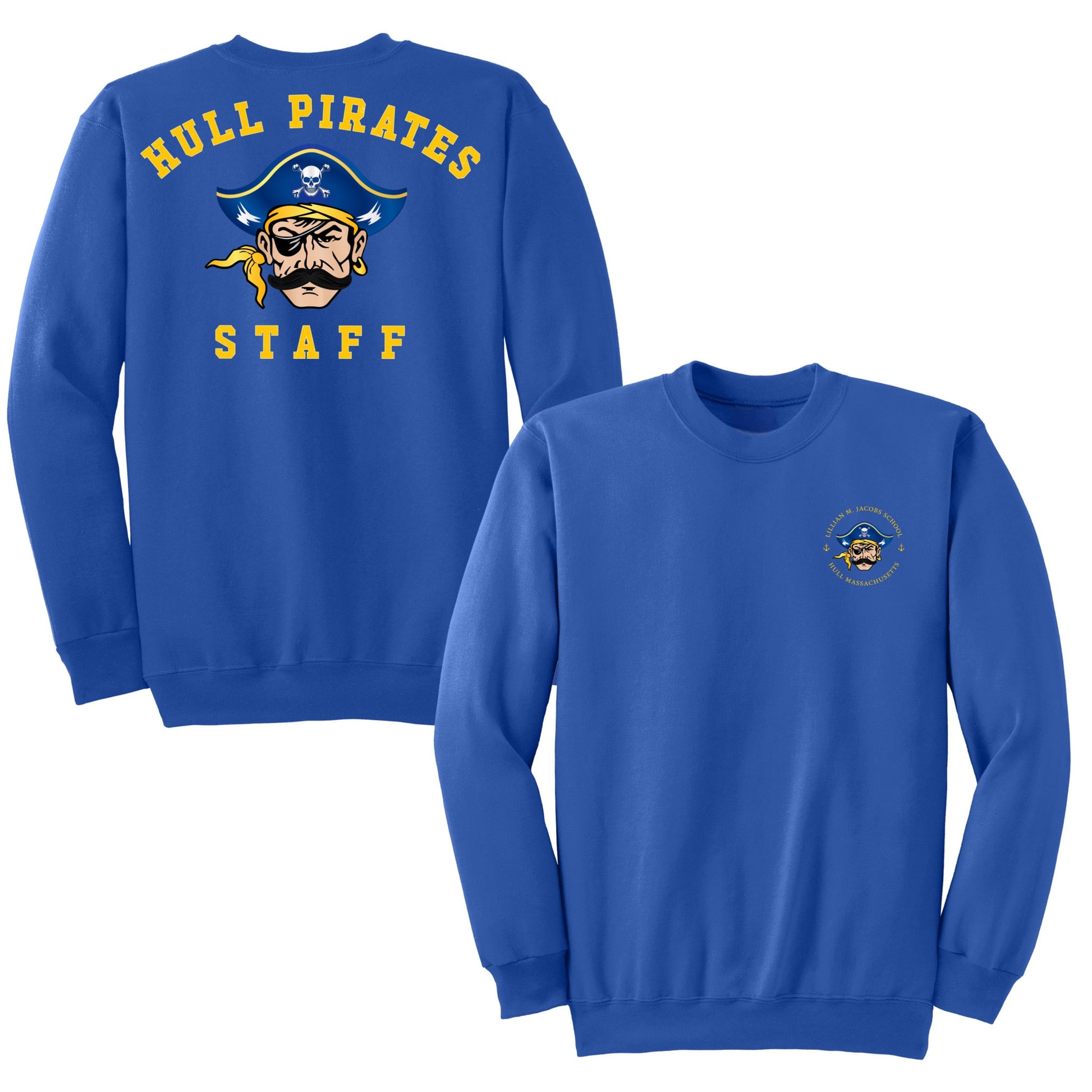 Lillian M. Jacobs School, Adult Fleece Crewneck Sweatshirt - Baby Squid Ink