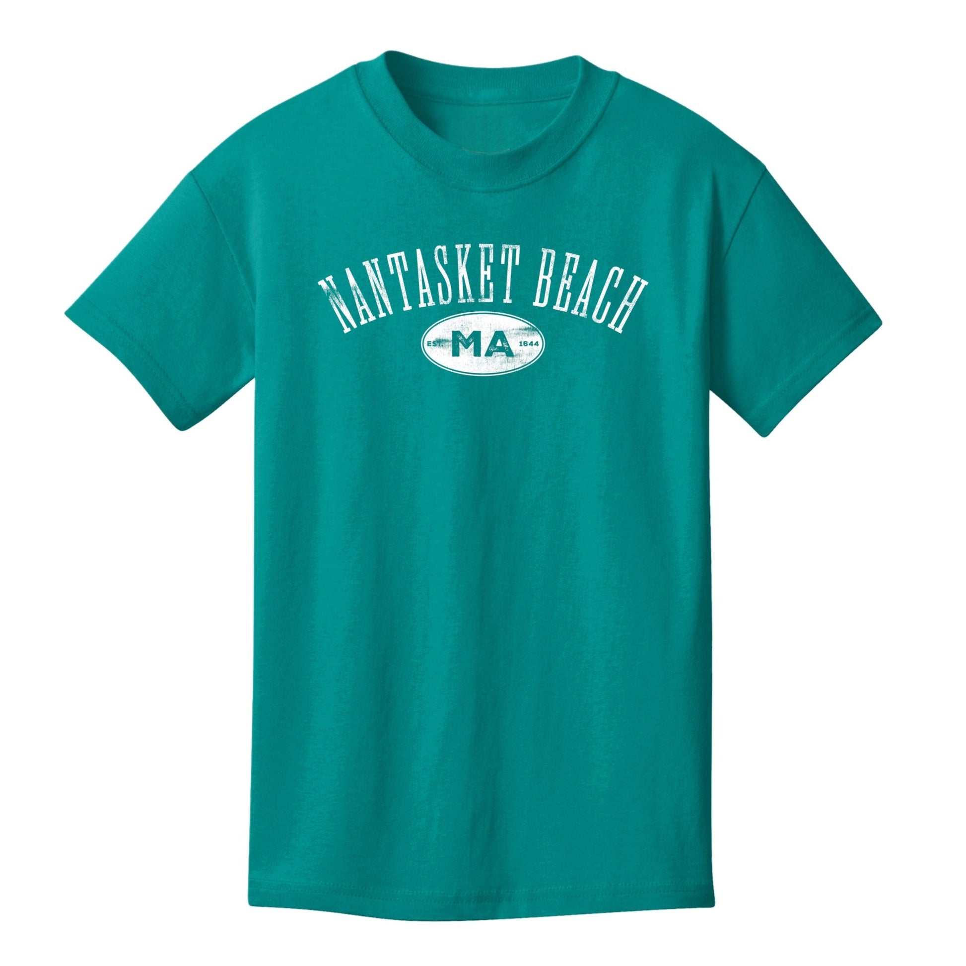 Nantasket Beach, Kids 100% Cotton Tees - Baby Squid Ink