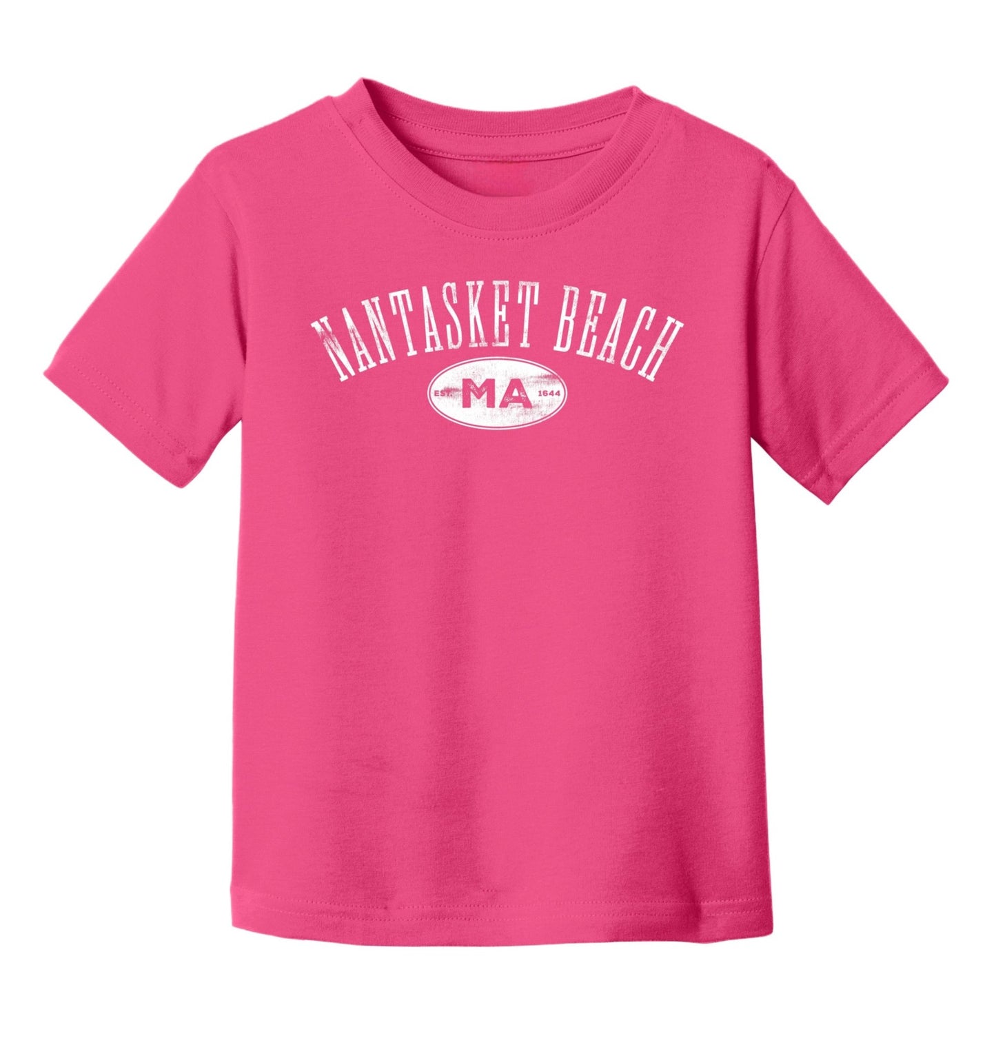 Nantasket Beach, Kids 100% Cotton Tees - Baby Squid Ink