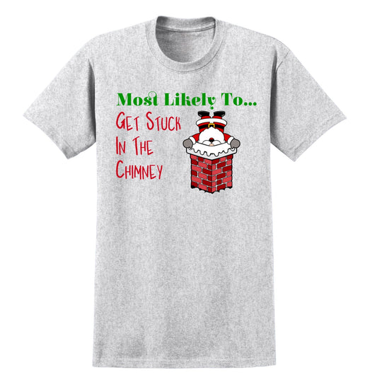 Santa “Most Likely To…”, Cotton Tee, Kids - Baby Squid Ink