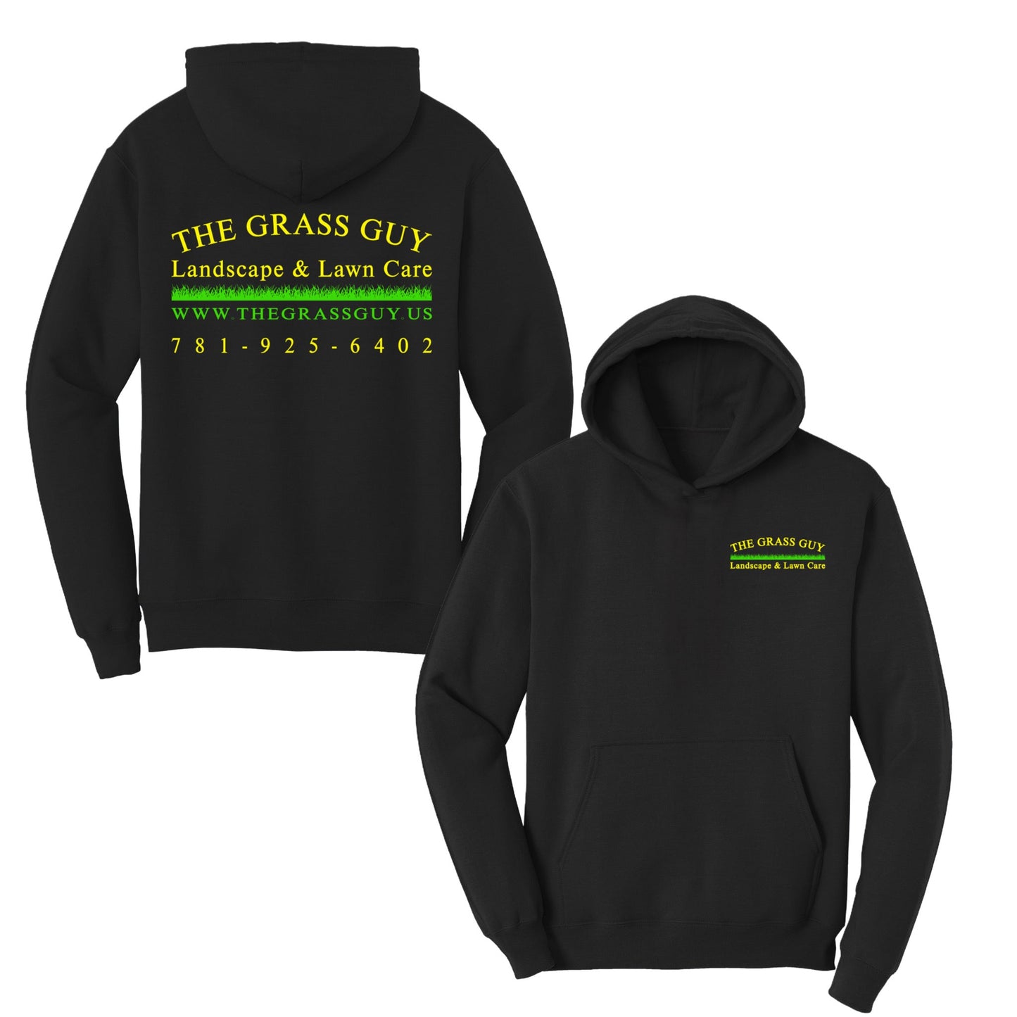 The Grass Guy Core Fleece Pullover Hoodie - Baby Squid Ink